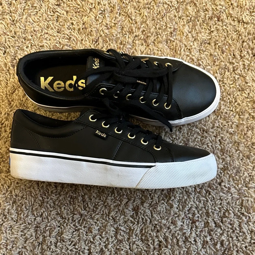 Keds Black Sneakers with White Sole - Picture 3 of 8